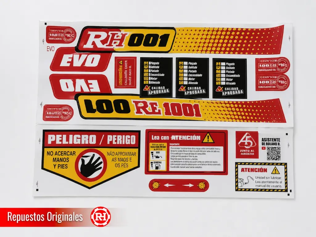 CALCOMANIAS RH001 EVO