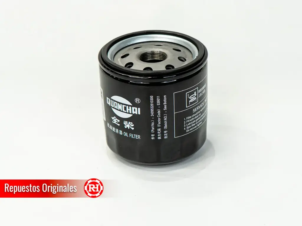 Filtro de aceite RH080T línea 2025 repuesto