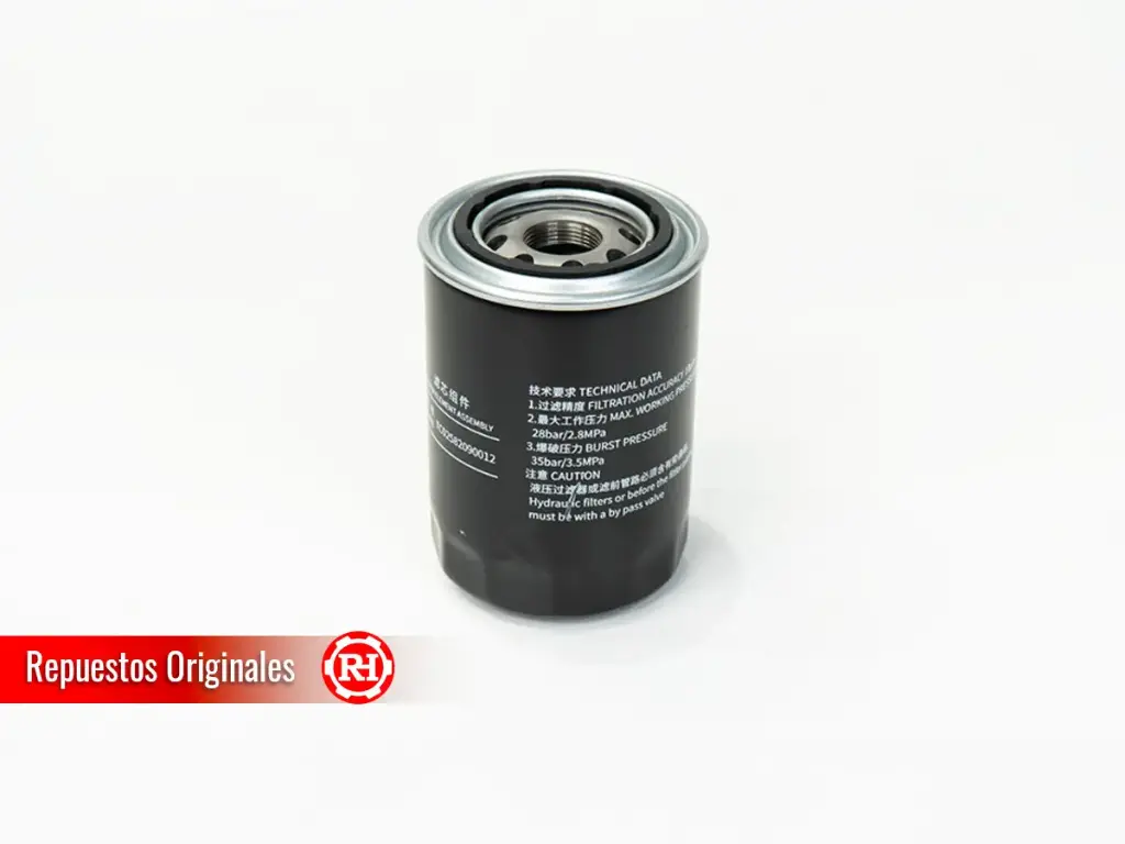 Filtro de retorno de aceite hidráulico RH070CT/80/100 línea 2025 repuesto