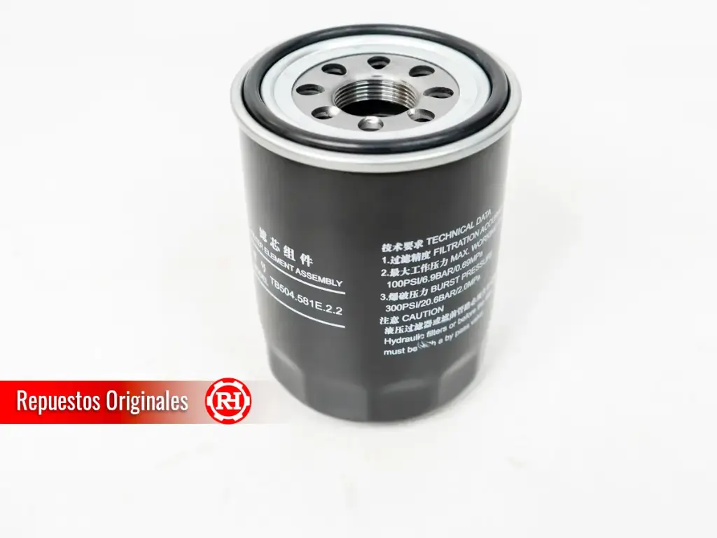 Filtro de succión de aceite hidráulico RH070CT/80 línea 2025 repuesto