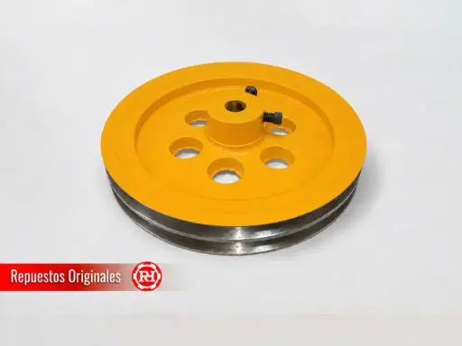 [000000000008057] POLEA AVANCE DOBLE CANAL+PRISIONERO 3/8''X1'''+CHAVETA7X7 RH001 EVO / RH001 5X4